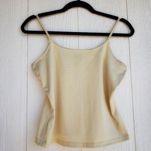 Yellow Satin Like Tank